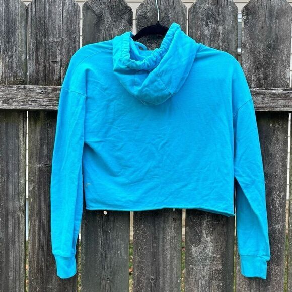 Zyia active cropped blue hoodie sweatshirt xs - Picture 4 of 4